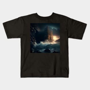 Waves Be Damned Kids T-Shirt